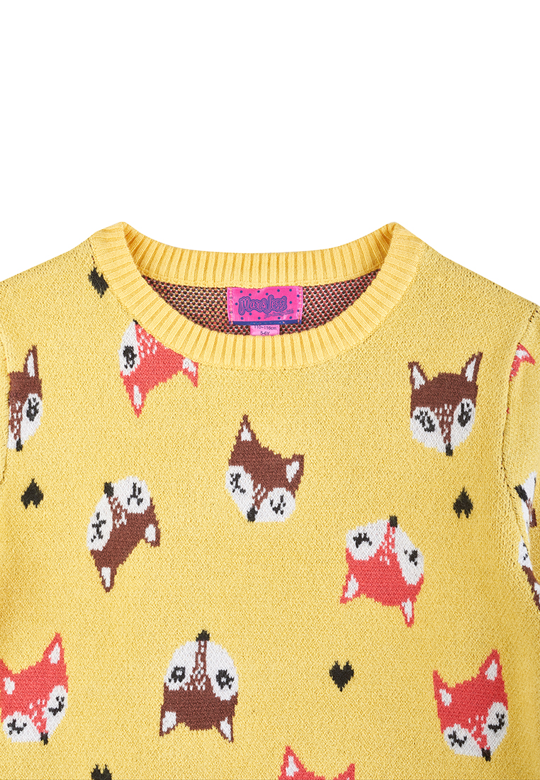 Пуловер детский для девочек 19001000 вид 3