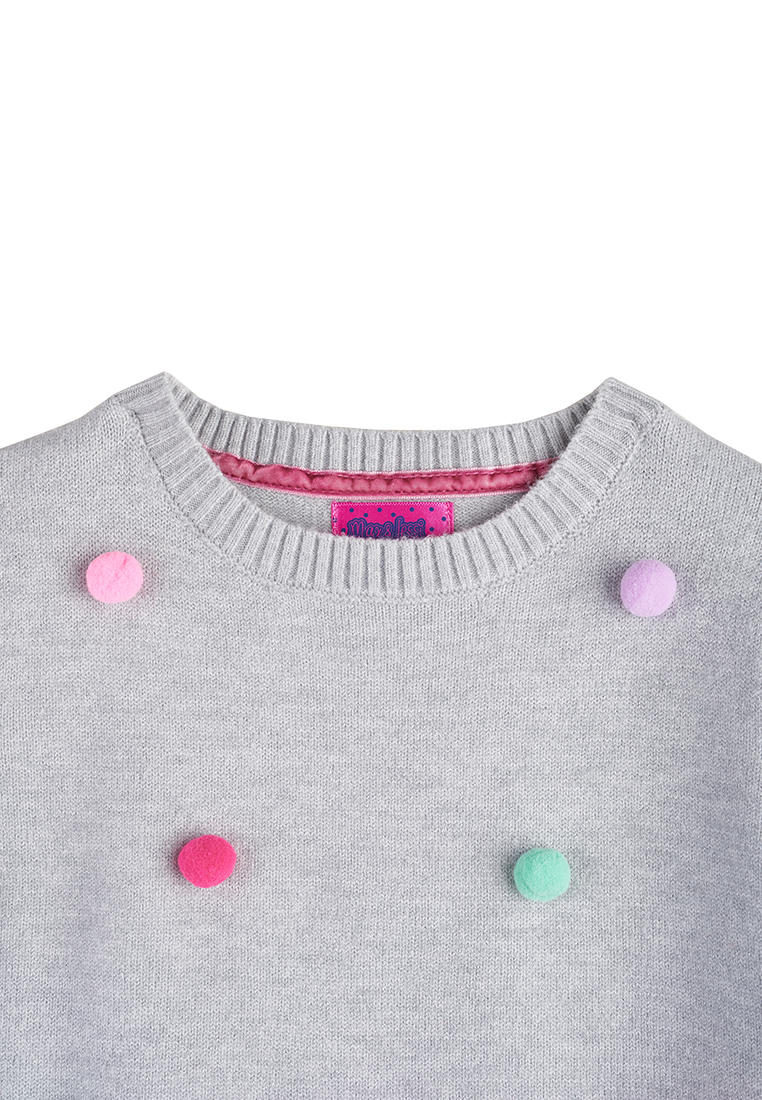 Пуловер детский для девочек 19007100 вид 3