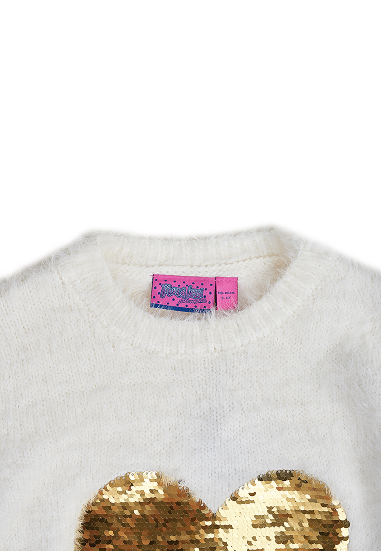 Пуловер детский для девочек 19007250 вид 3