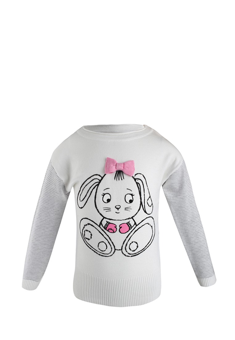 Пуловер детский для девочек 19052033 вид 3