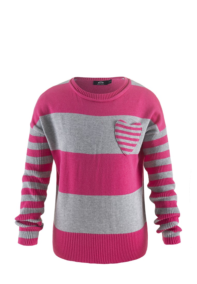Пуловер детский для девочек 19052049 вид 3