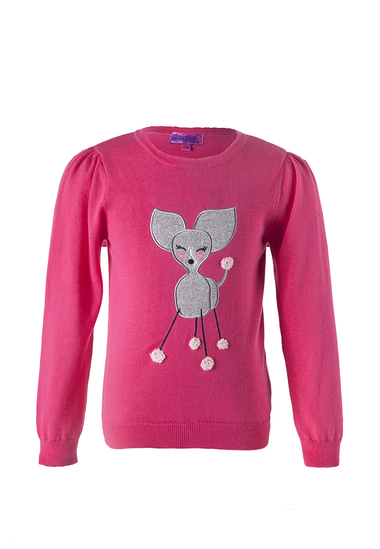 Пуловер детский для девочек 19070357 вид 3