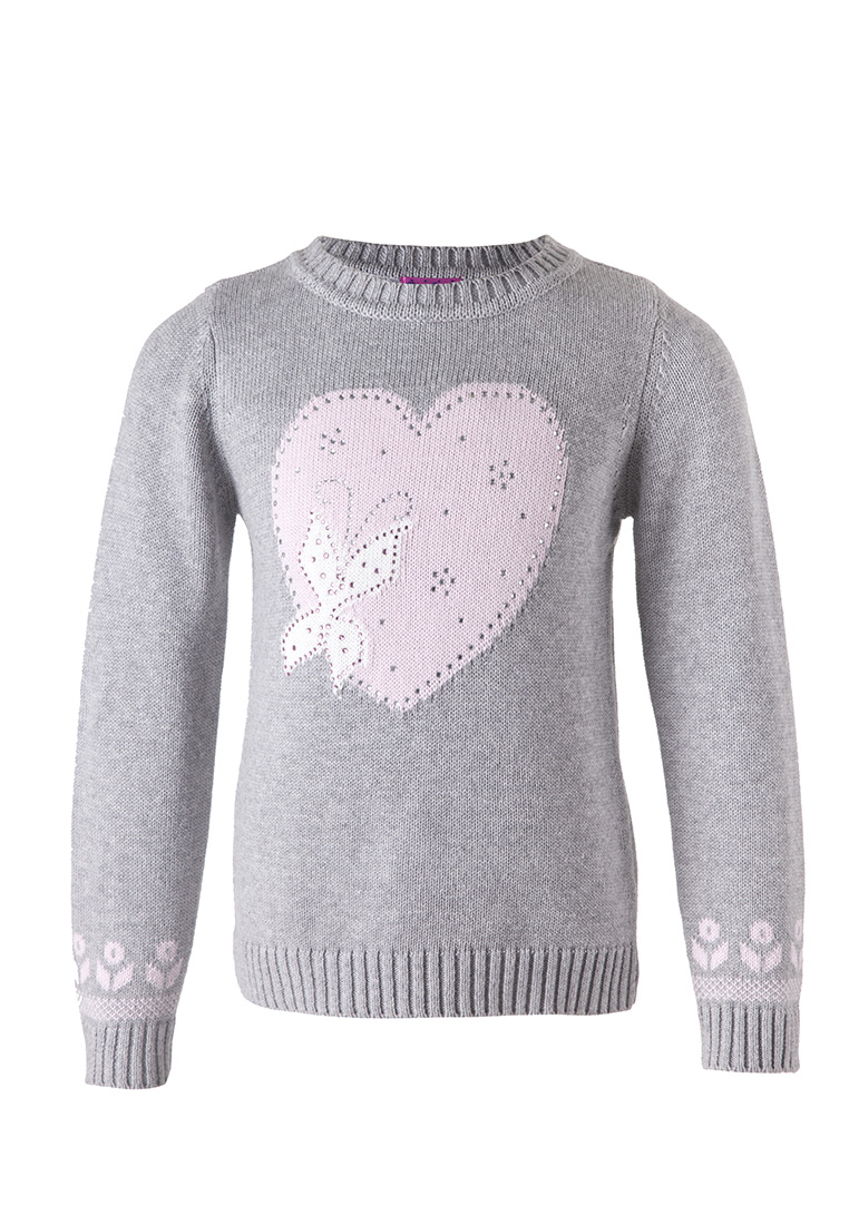 Пуловер детский для девочек 19070366 вид 3