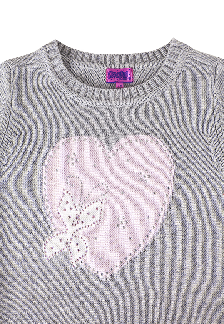 Пуловер детский для девочек 19070366 вид 4