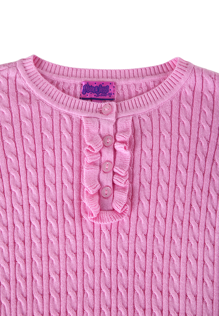 Пуловер детский для девочек 19070377 вид 4