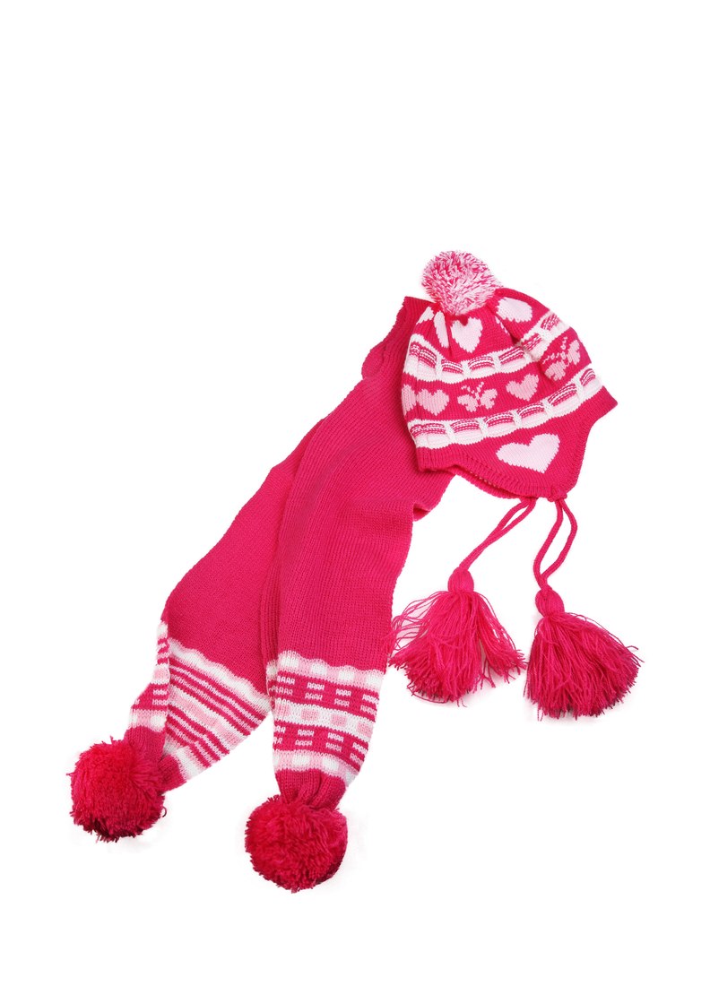 Набор шапка и шарф детский для девочек 22119939