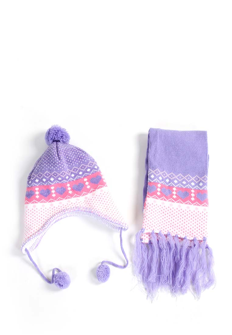 Набор шапка и шарф детский для девочек 22175110