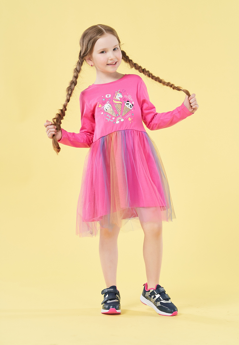 Платье длинный рукав детское для девочек 29900000 вид 3