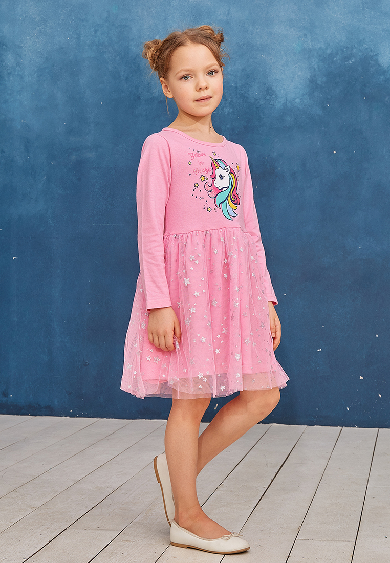 Платье длинный рукав детское для девочек 29908010 вид 2