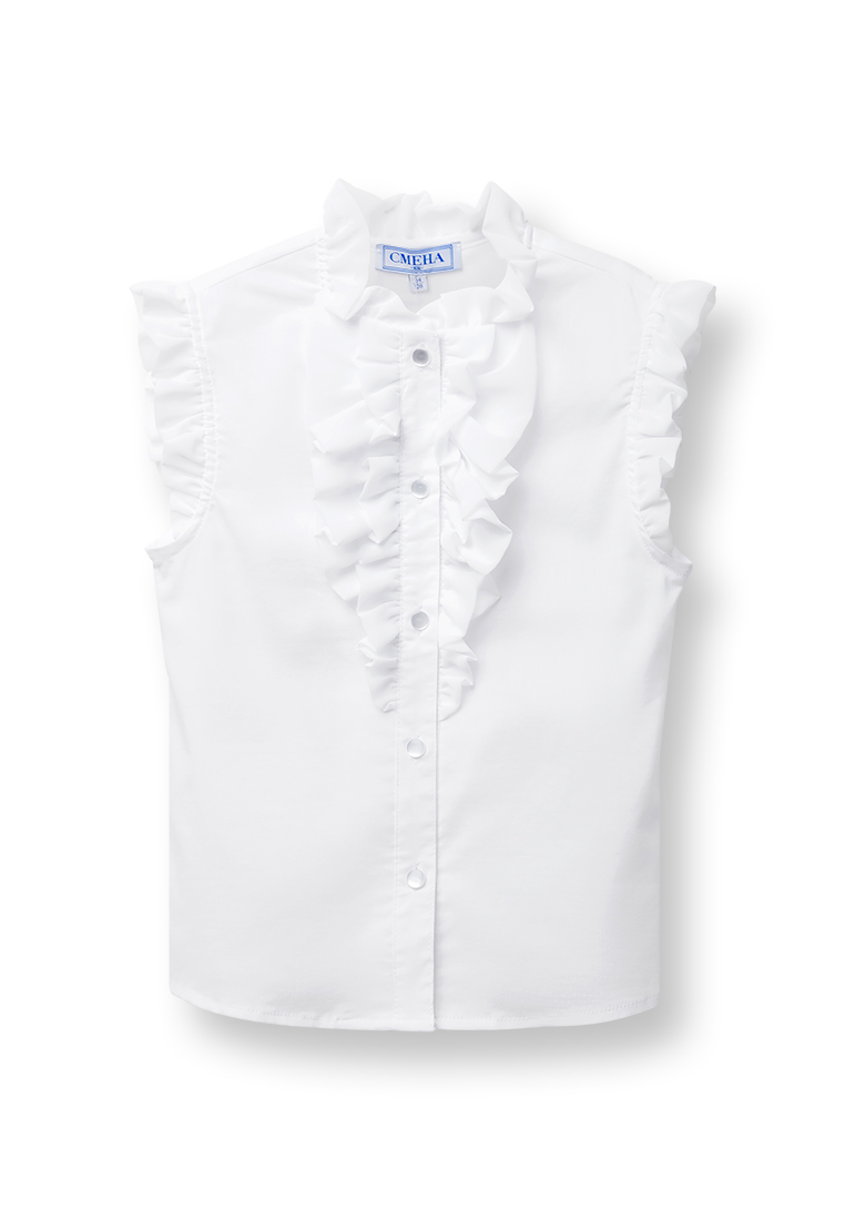 Блузка с коротким рукавом школьная для девочек 30605000