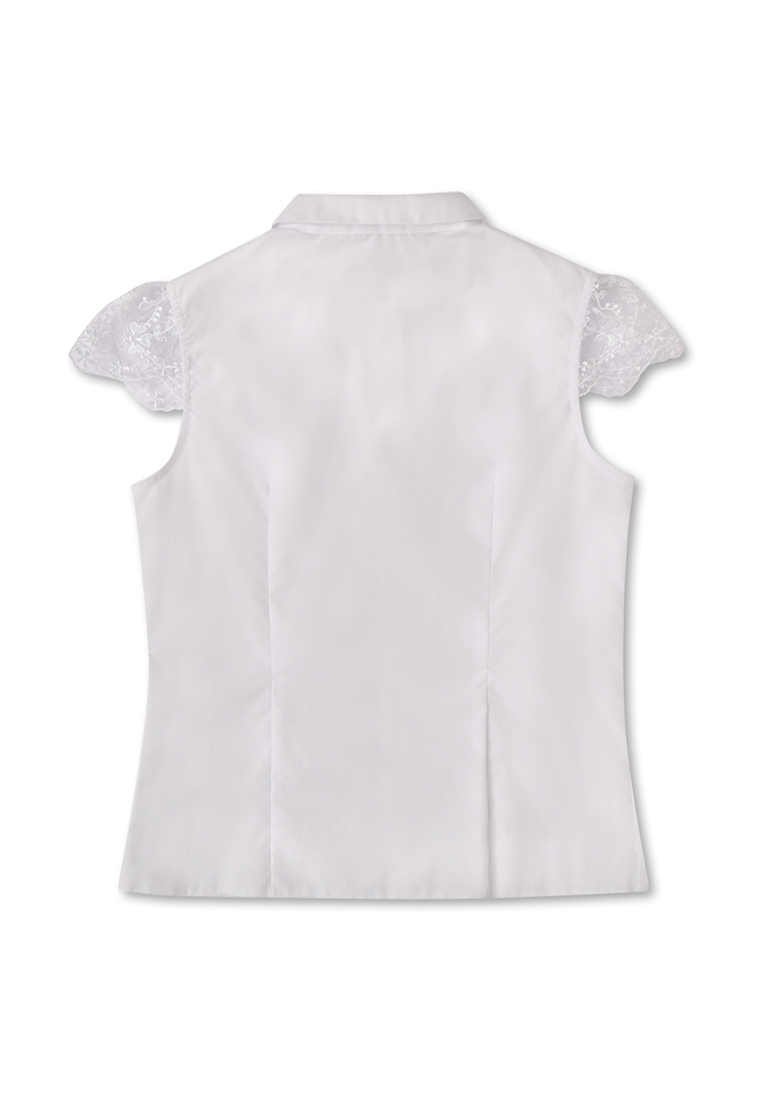 Блузка с коротким рукавом школьная для девочек 36107010 вид 4