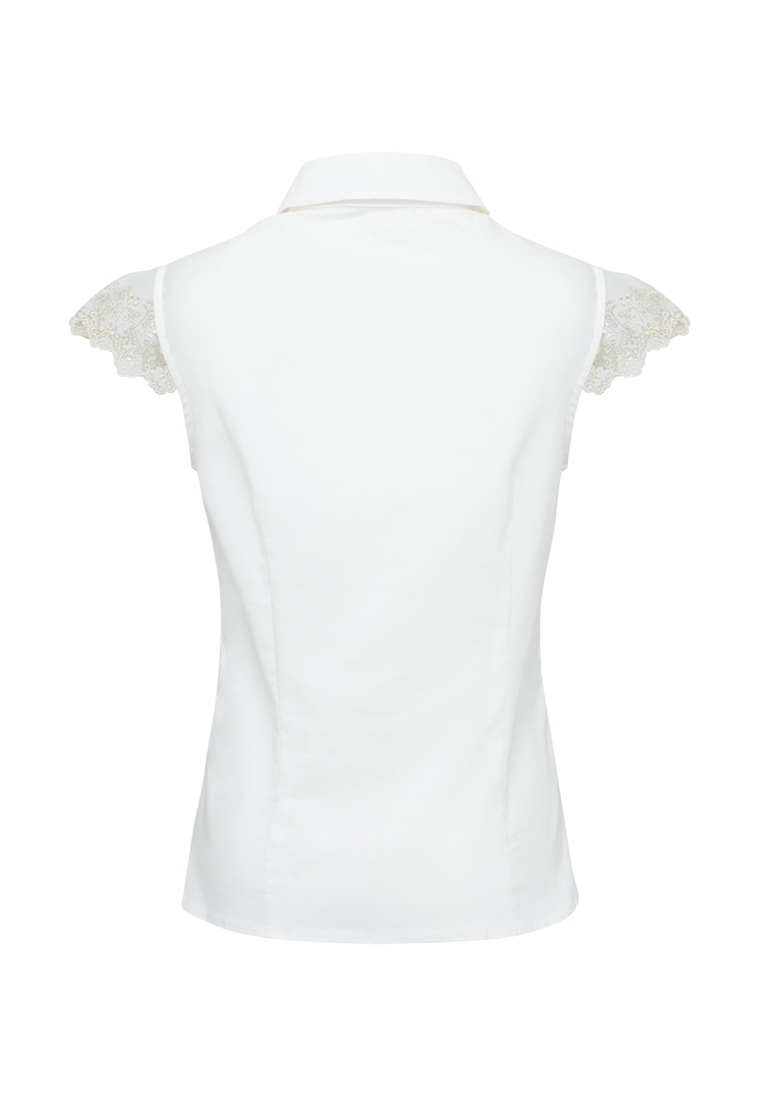 Блузка с коротким рукавом школьная для девочек 36107020 вид 4