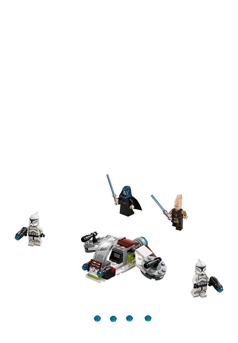 LEGO Star Wars 75206 Боевой набор джедаев и клонов-пехотинцев 36204260 вид 2