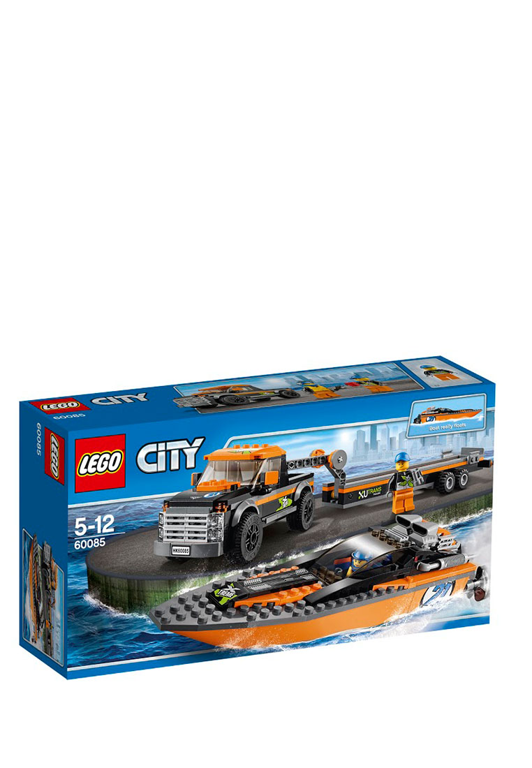 Конструктор Lego Город Внедорожник 4x4 с гоночным катером 60085 36271245