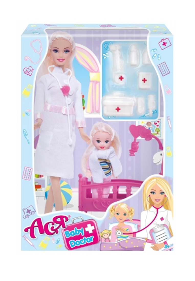 Набор кукла Ася "Детский доктор" с мини куклой 37005540