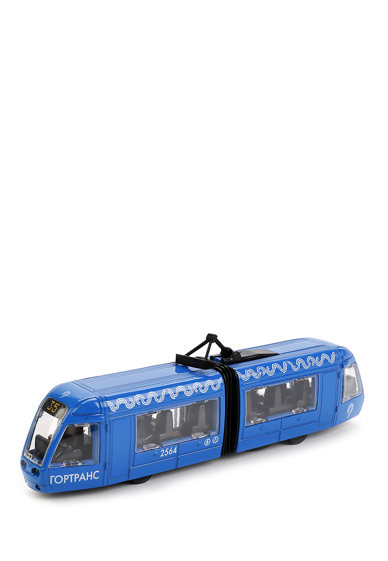 Трамвай Технопарк металл новый с гармош. 19см, свет+звук, инерционный механизм 37007320