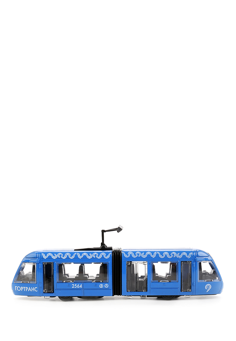 Трамвай Технопарк металл новый с гармош. 19см, свет+звук, инерционный механизм 37007320 вид 4