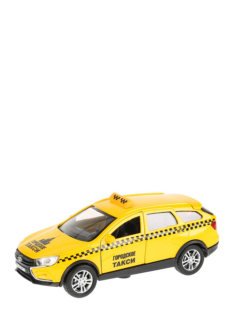 Машина Технопарк металл lada vesta sw cross такси, длина 12 см, инерционный механизм. 39807330