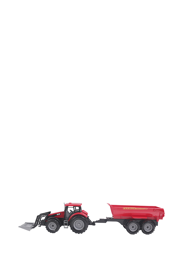 Трактор инерционный с прицепом, крас. B1102616 40106040 вид 4