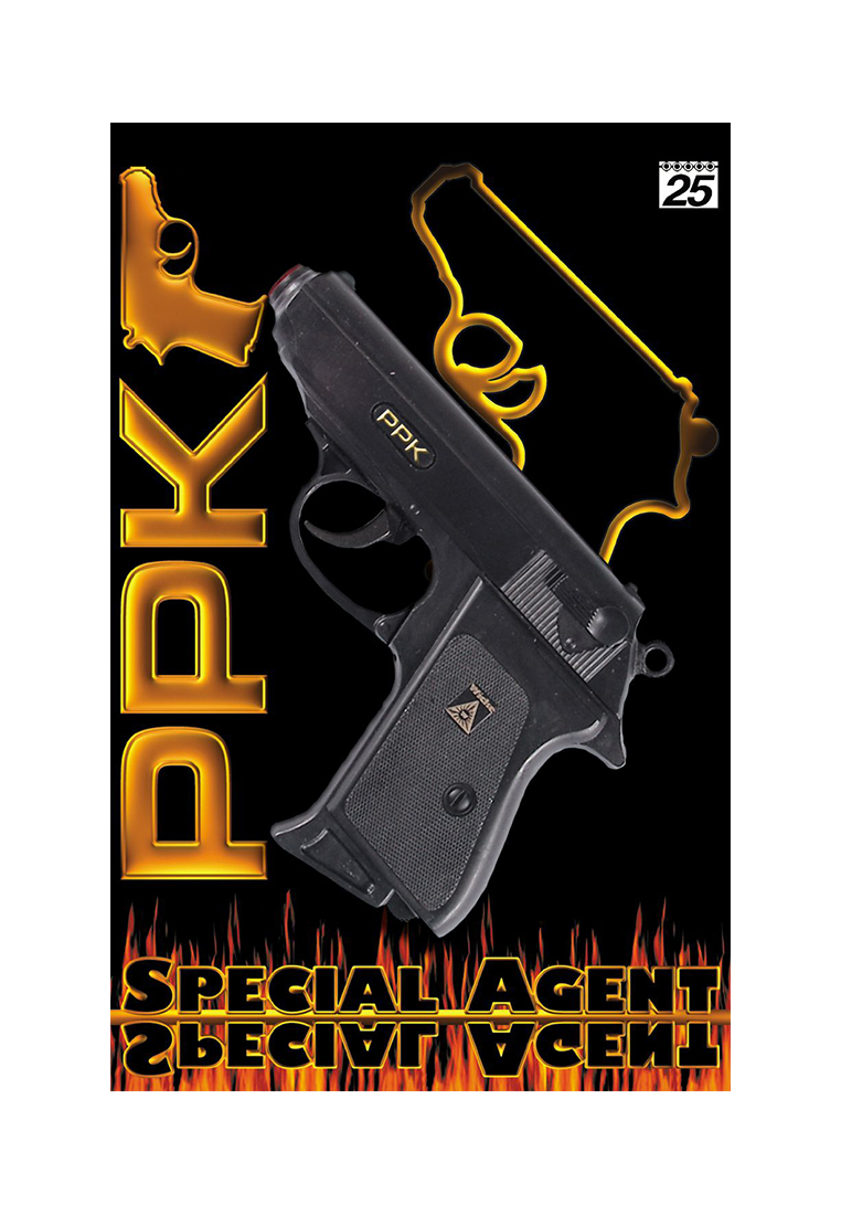 Пистолет Special Agent PPK 25-зарядные Gun, 158 mm 41608100
