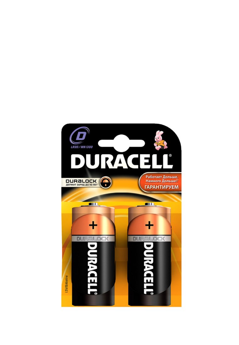 Батарейки алкалиновые DURACELL D (LR20)   2шт 43744502