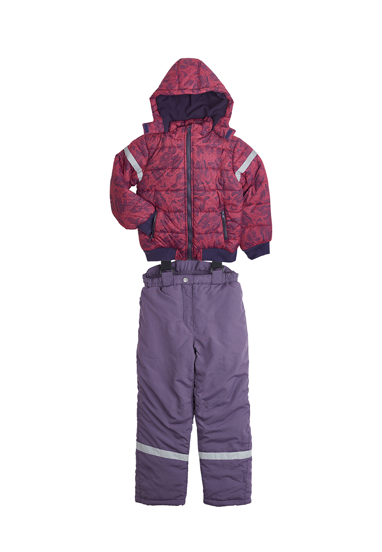 Комплект для девочек: куртка зимняя и полукомбинезон 45805000 вид 2
