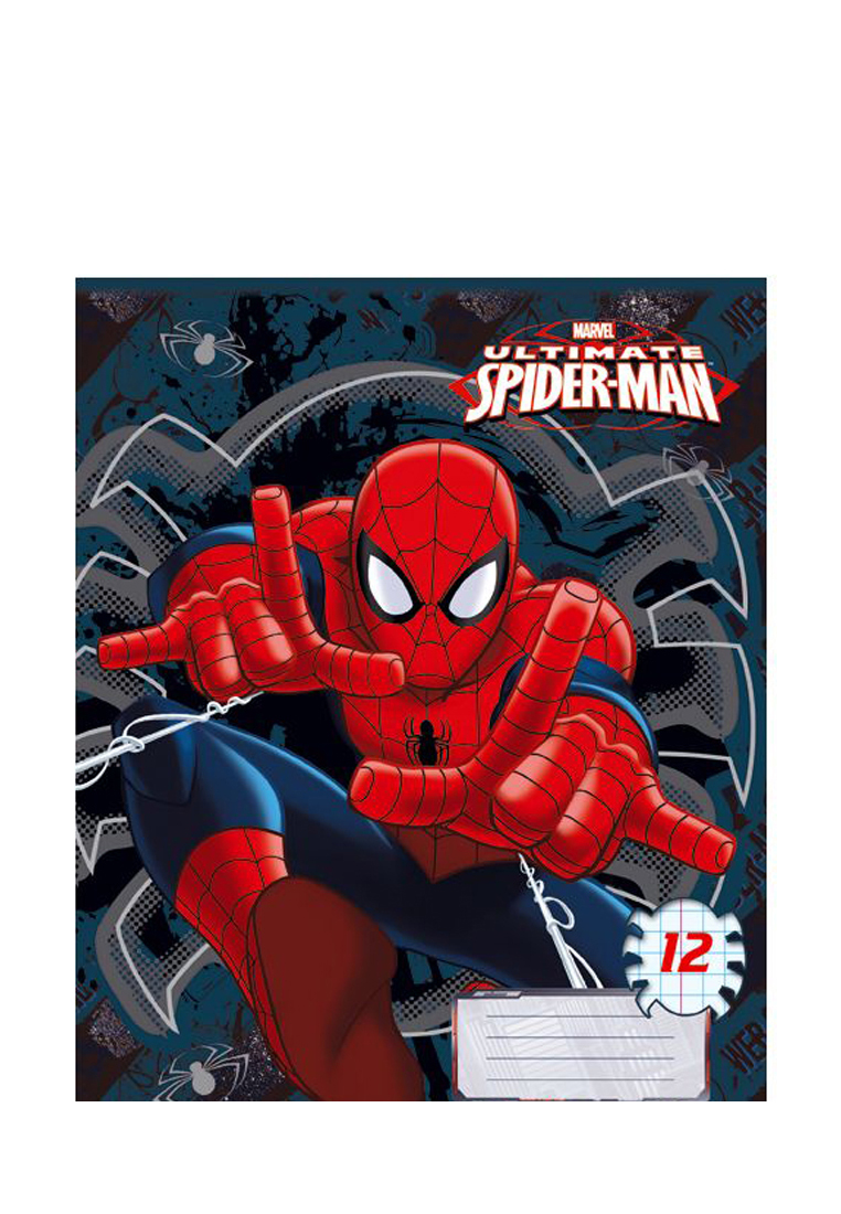 Тетрадь Spider-man 12л КЛЕТКА, скоба, карт SM211/5-EAC 48904070 вид 3