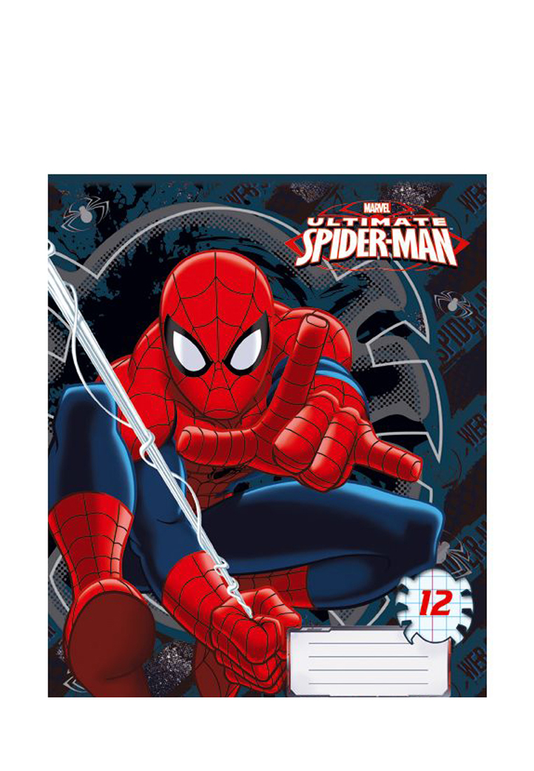 Тетрадь Spider-man 12л КЛЕТКА, скоба, карт SM211/5-EAC 48904070 вид 4