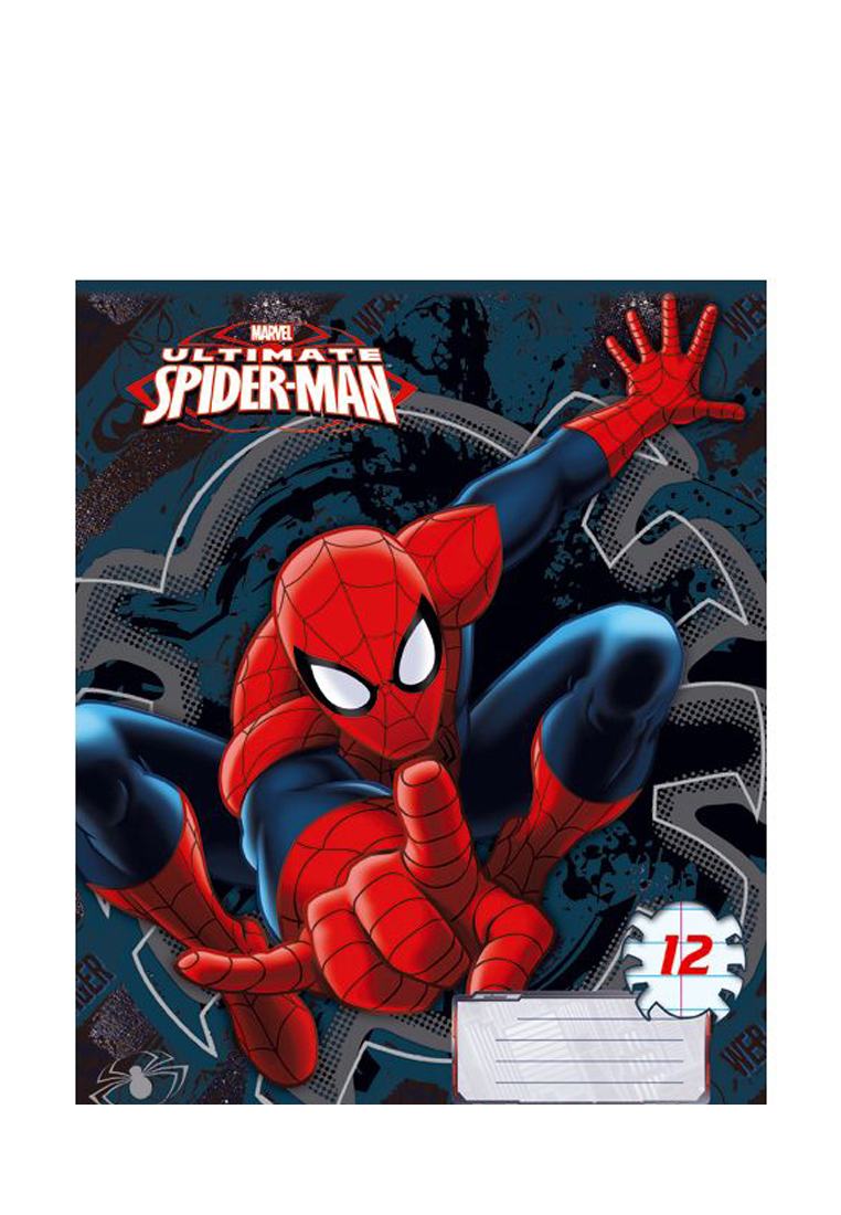 Тетрадь Spider-man 12л ЛИНИЯ, скоба, карт SM213/5-EAC 48904080 вид 5