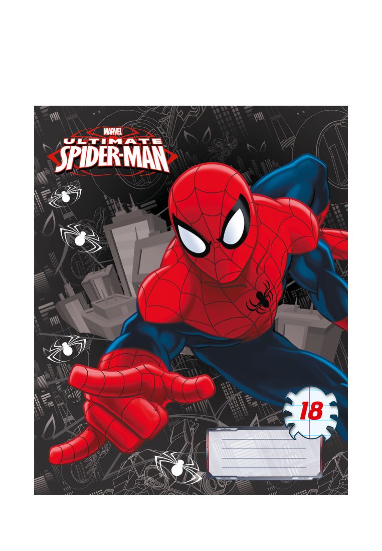Тетрадь Spider-man 18л ЛИНИЯ, скоба, карт SM223/5-EAC 48904150 вид 2