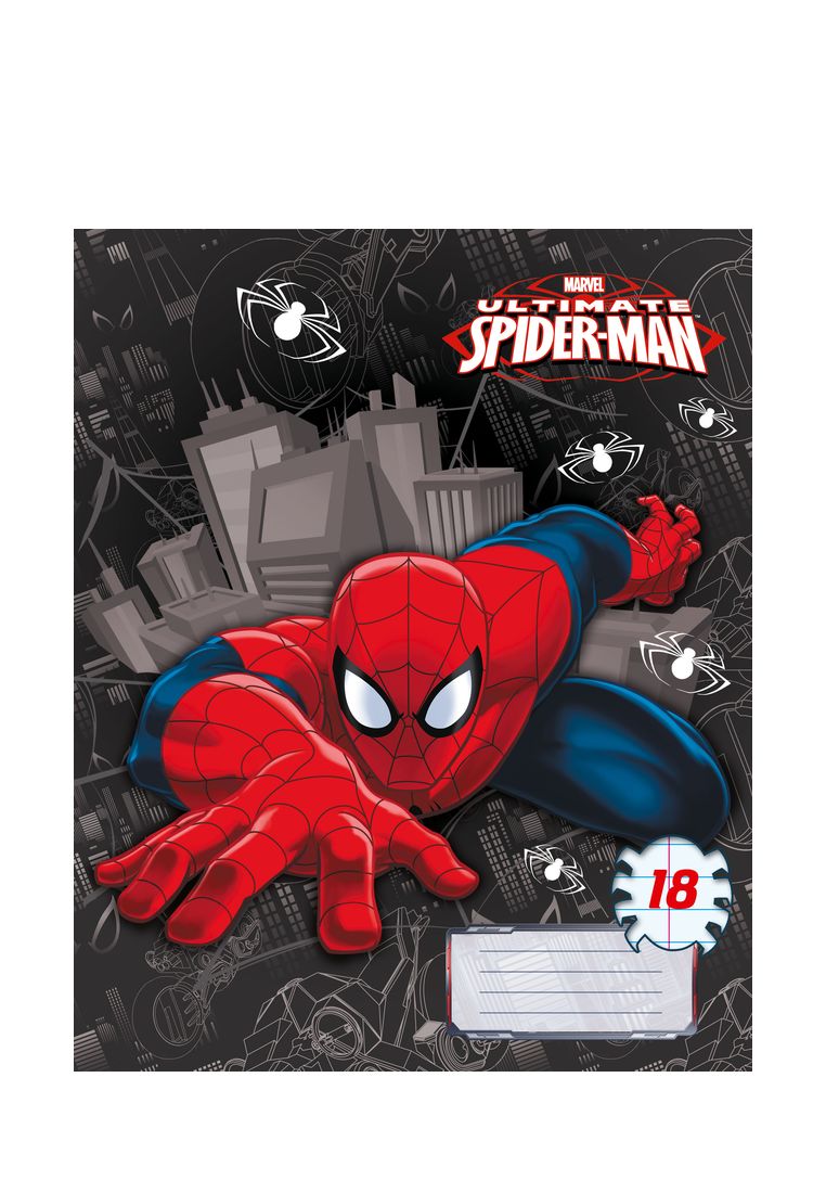 Тетрадь Spider-man 18л ЛИНИЯ, скоба, карт SM223/5-EAC 48904150 вид 5