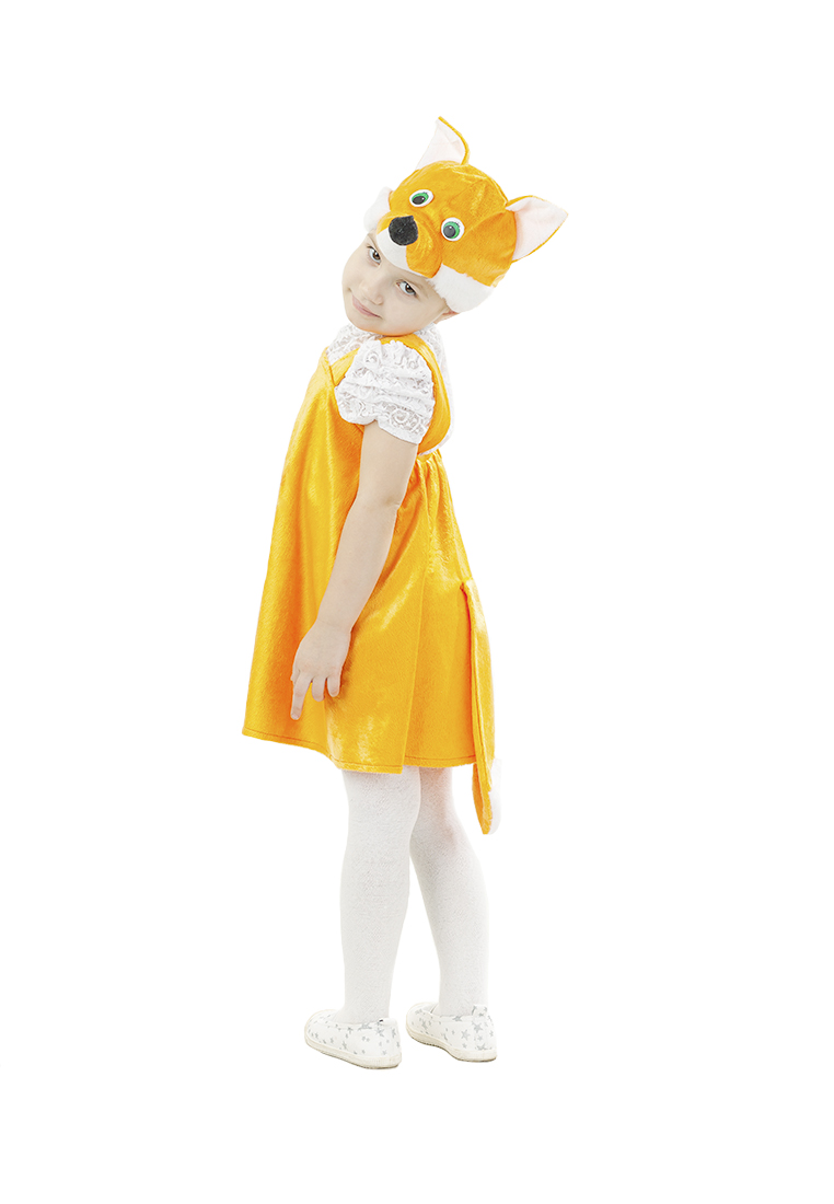 Карнавальный костюм Пуговка "Лиса Ириска" (сарафан, шапка), р-р 110 70503040 вид 2