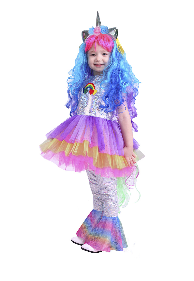 Карнавальный костюм "Пони Виви" (платье, леггинсы, парик, ободок) р-р 110 70507010