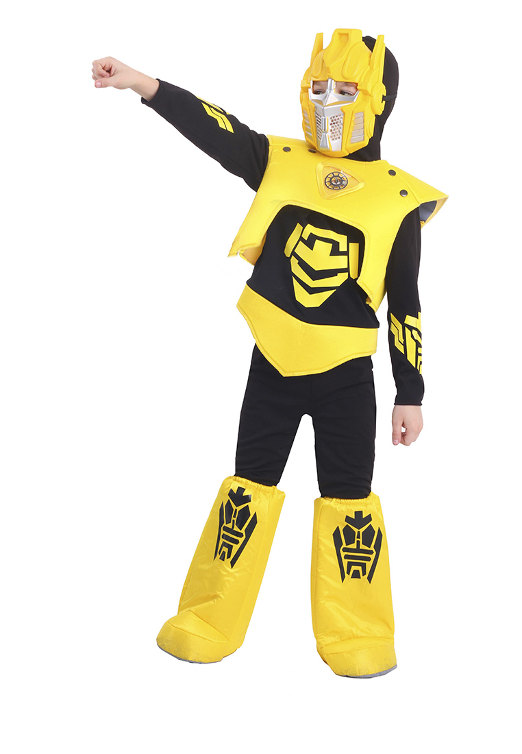 Карнавальный костюм "Робот" (рубашка, жилет, брюки, сапоги, маска) р-р 122 72007110