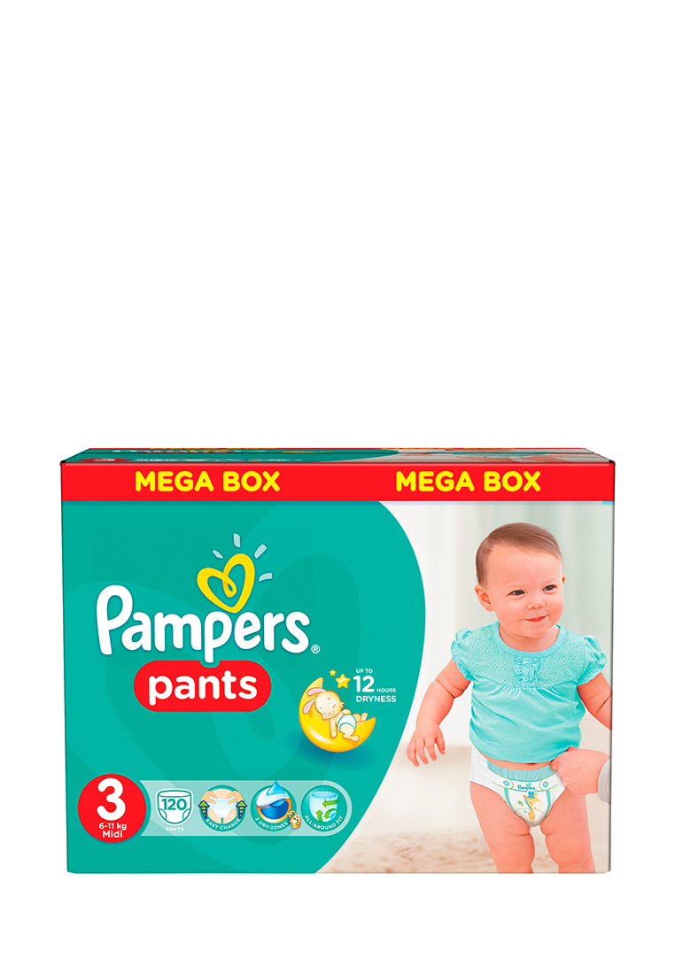 Трусики Pampers Pants, 3 (6-11 кг), 120шт. 73901763