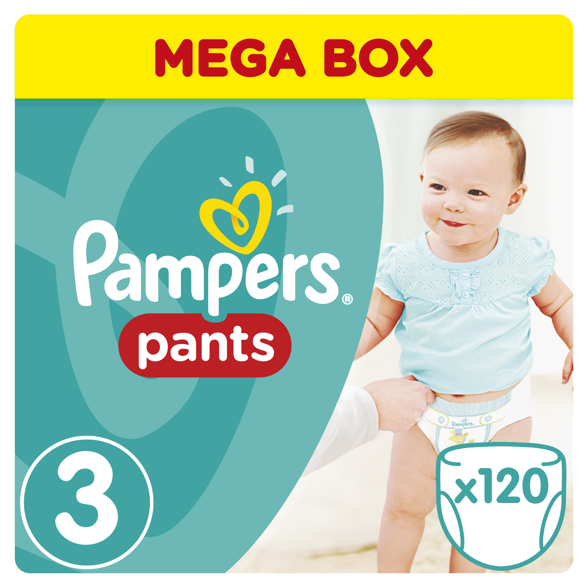 Трусики Pampers Pants, 3 (6-11 кг), 120шт. 73901763 вид 2