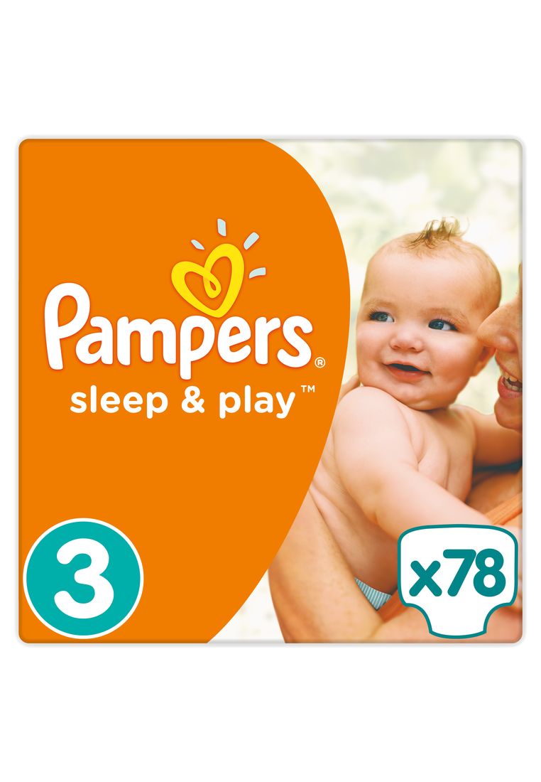 Подгузники Pampers Sleep & Play 4-9 кг, 3 размер Джамбо Упаковка 78шт. 73901771 вид 3