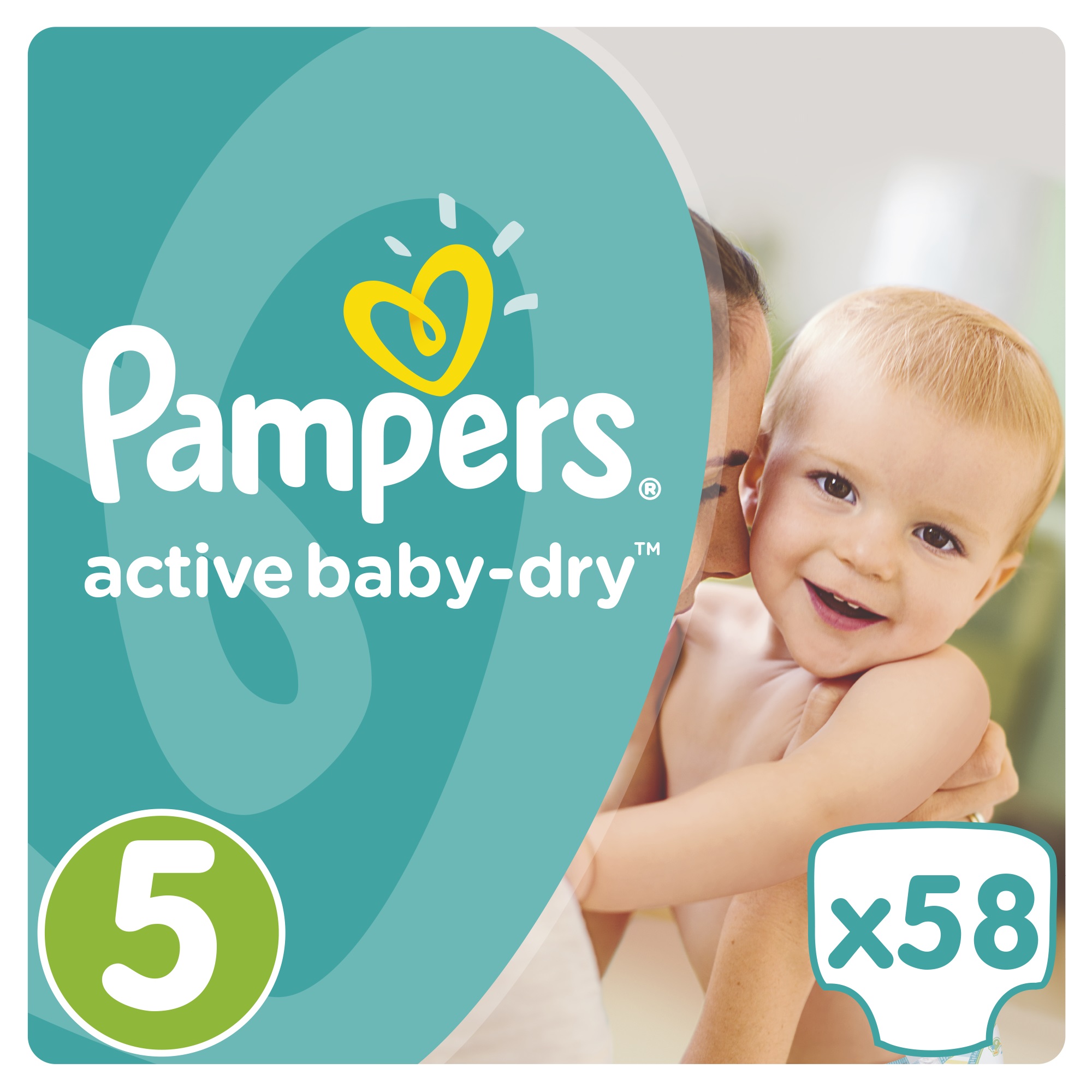 Подгузники Pampers Active Baby, 5 (11-18кг), 58 шт 73968829 вид 2