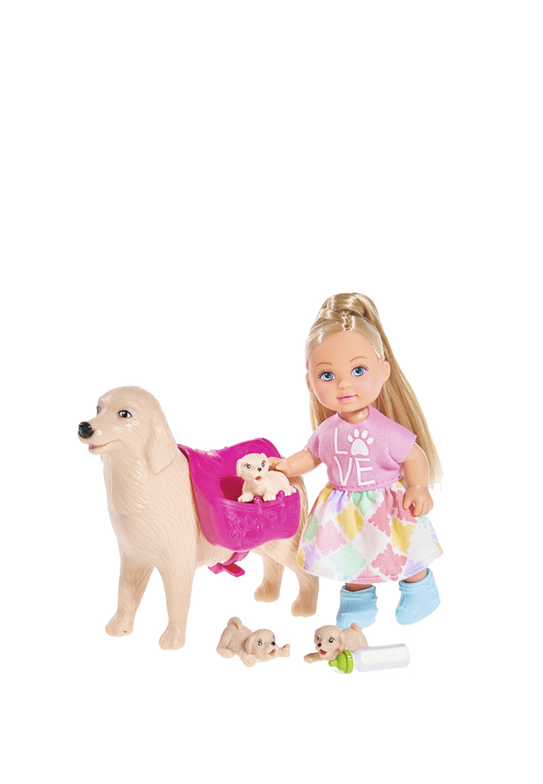 Кукла Еви с собачкой и щенками, 12 см., 6/72 92104410 вид 2
