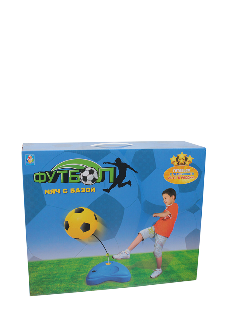 1toy набор для игры в футбол, база, мяч (20 см), насос 93406030