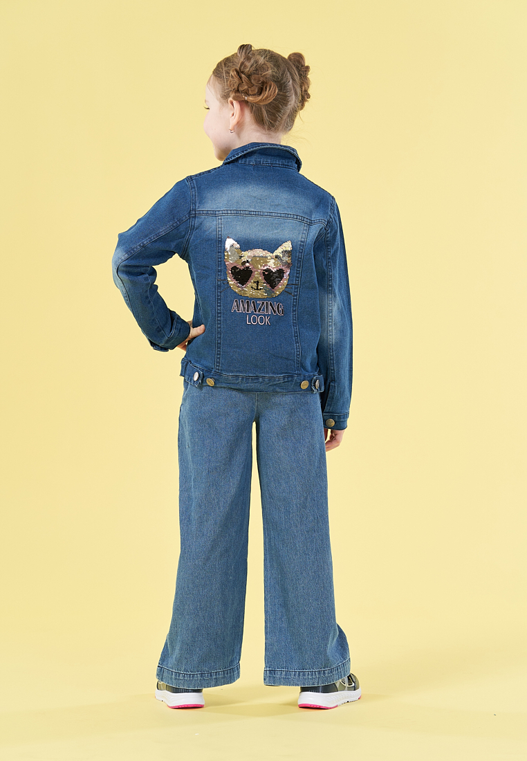 Куртка джинсовая для девочки 96700010 вид 4