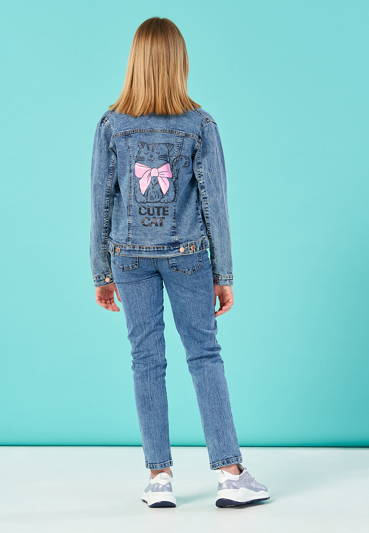 Куртка джинсовая для девочки 96700020 вид 2