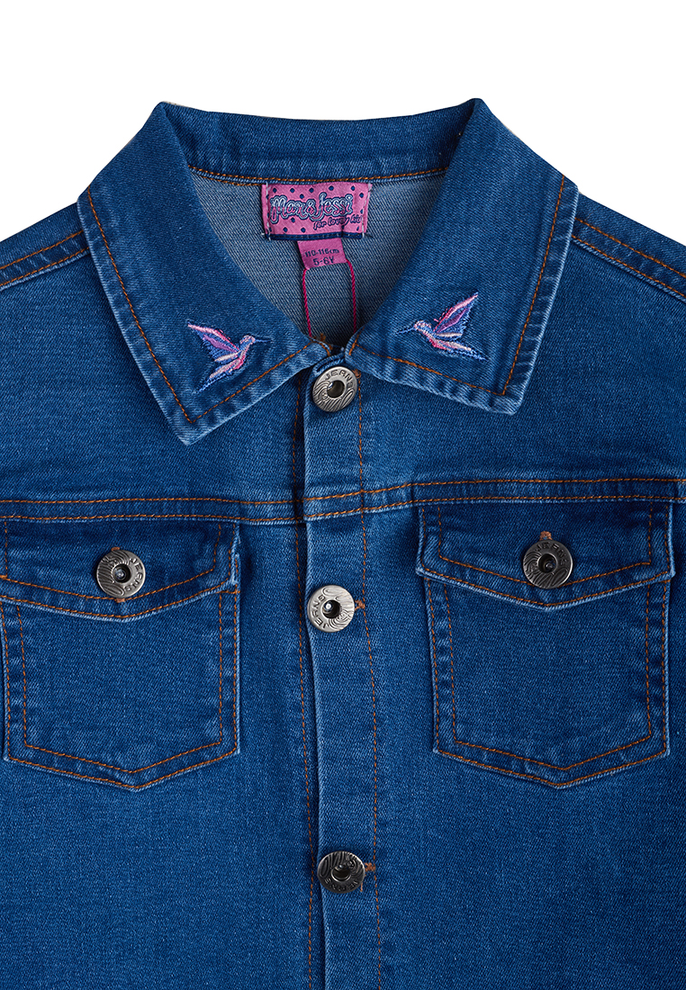 Куртка джинсовая для девочки 96708010 вид 3