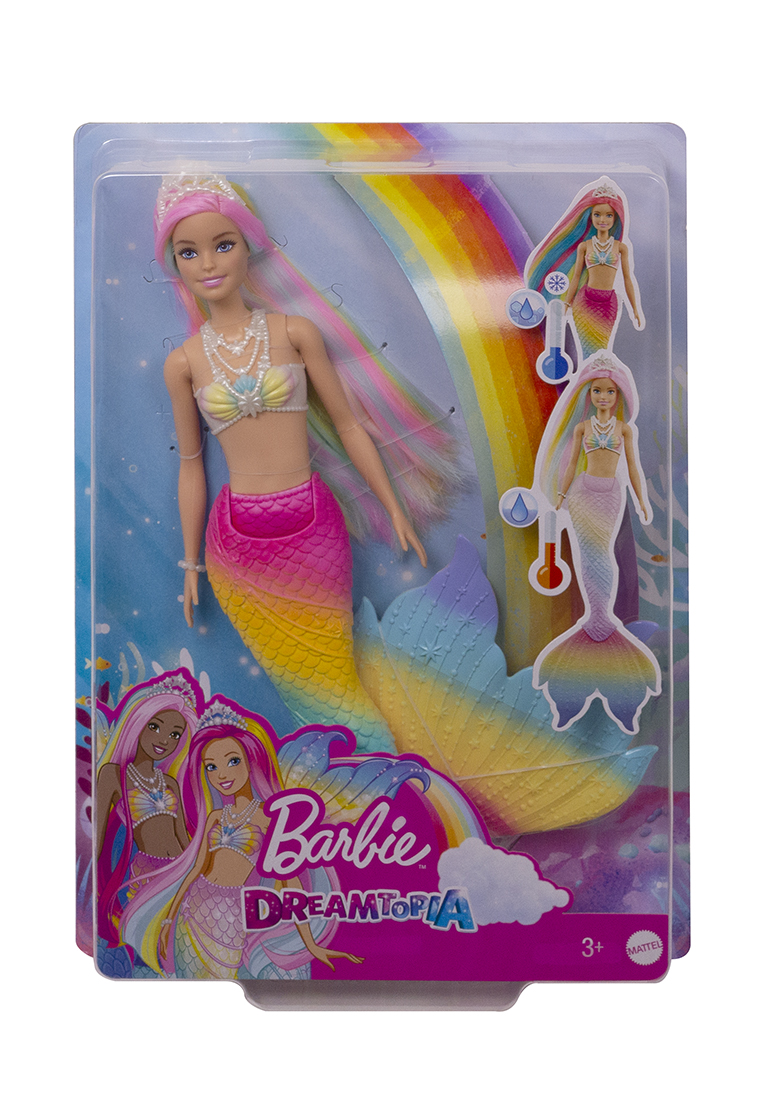 Barbie®  Кукла русалочка меняющая цвет с разноцветными волосами в асст. u1809280 вид 2