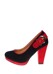 Туфли женские 00814657 цвет черный, красный