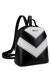Рюкзак 10606530 цвет черный, белый