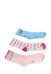 Носки детские для девочек 17331120 цвет белый, синий, розовый