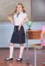 Блузка с коротким рукавом школьная для девочек 36101020 фото 2