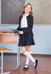 Блузка с коротким рукавом школьная для девочек 36101030 фото 2