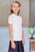 Блузка с коротким рукавом школьная для девочек 36109030